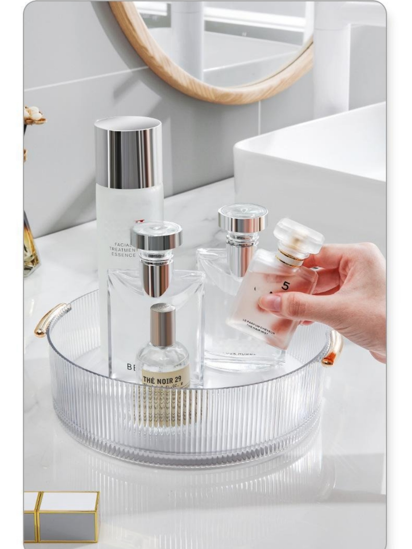 Vertical Ribbed Transparent Ma - огляд і ціна Luxury Skincare Gifts