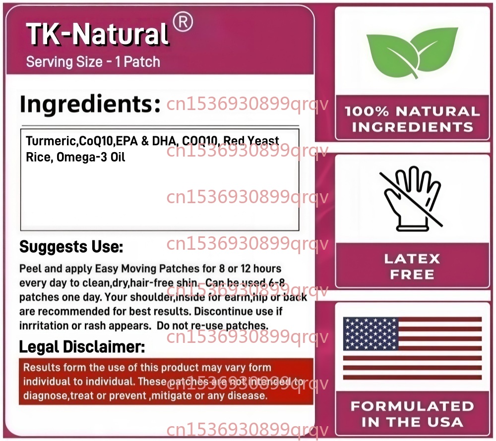 30 Patches Omega-3 Transdermal - огляд і ціна Coq10 Patch Eye